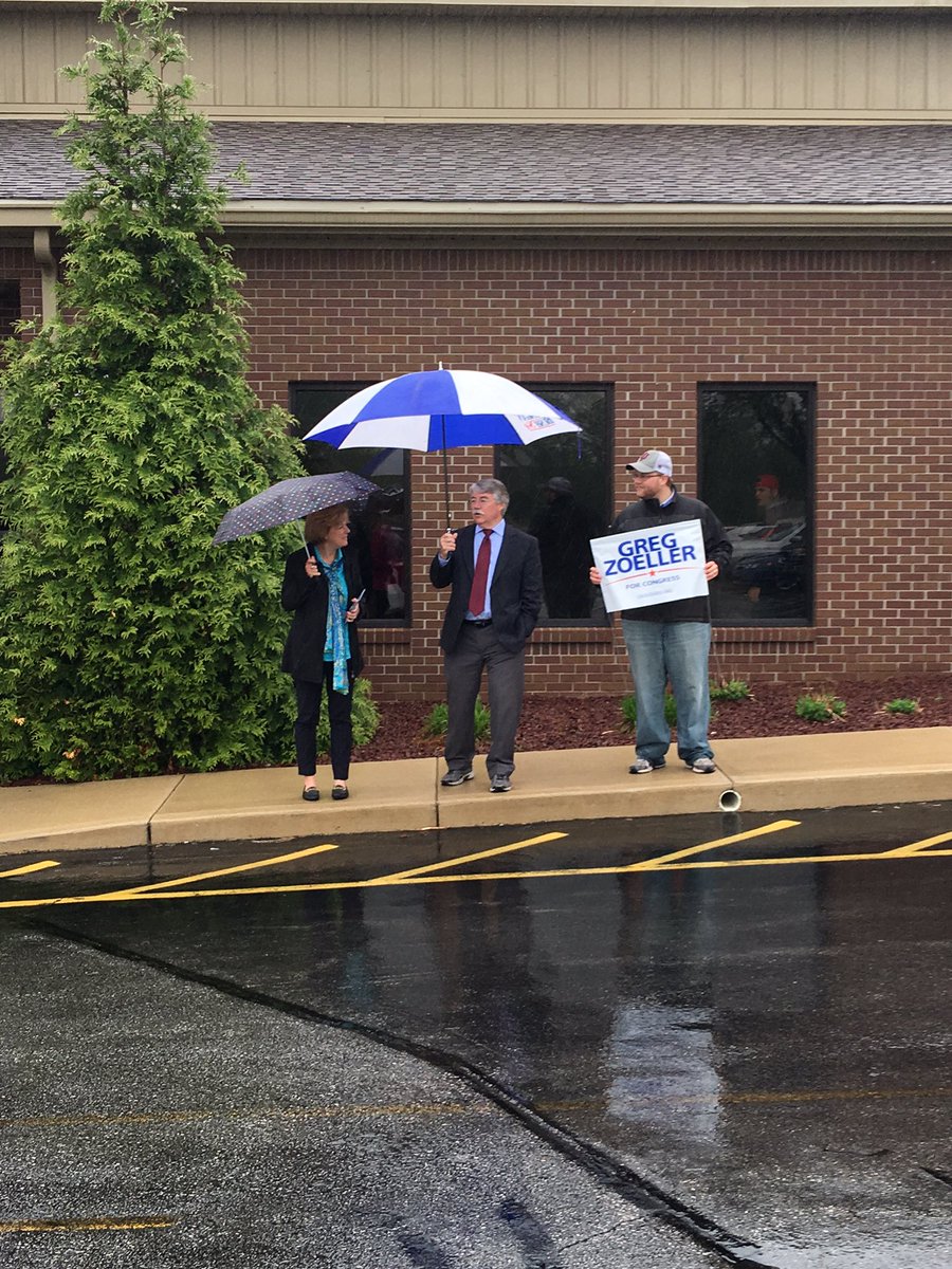 GregZoeller's tweet photo. Greg is on the move. He was just at the Mt. Pleasant polling location in JoCo. Did you see him there? https://t.co/qJuGKuoEyD