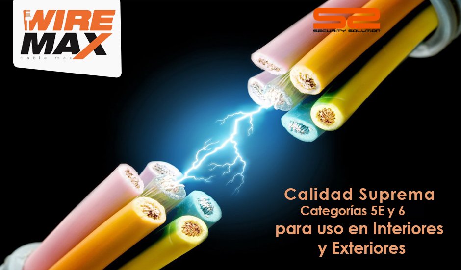 seguridad_SS's tweet photo. Cables UTP con aleación de cobre 100% lo que permite una veloz y eficaz transmisión de datos. #WIREMAX https://t.co/XcBqD0bbnl