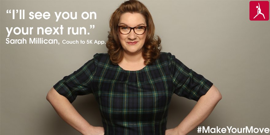 Get some support during your #Couch25K with <a href="/SarahMillican75/">Sarah Millican</a> 

bit.ly/26O2vb3

#MakeYourMove