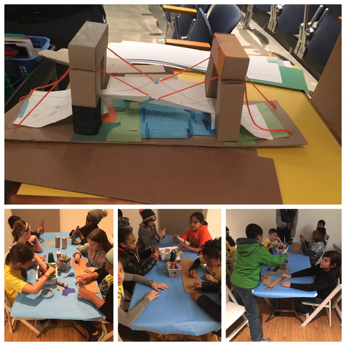 Creating their own suspension bridges ...learning about their magnificent city.