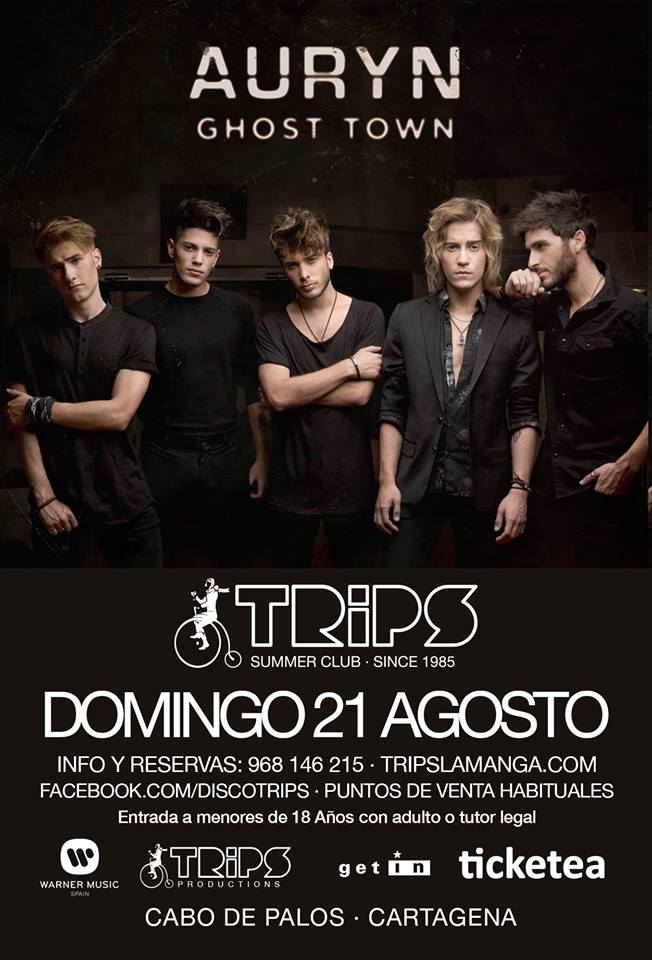 tripssummerclub's tweet photo. ¡Aquí va la primera bomba del verano! @AurynOficial en #concierto el #21AGO en #TripsSummerClub #LaManga https://t.co/qMYzq1Vh2z
