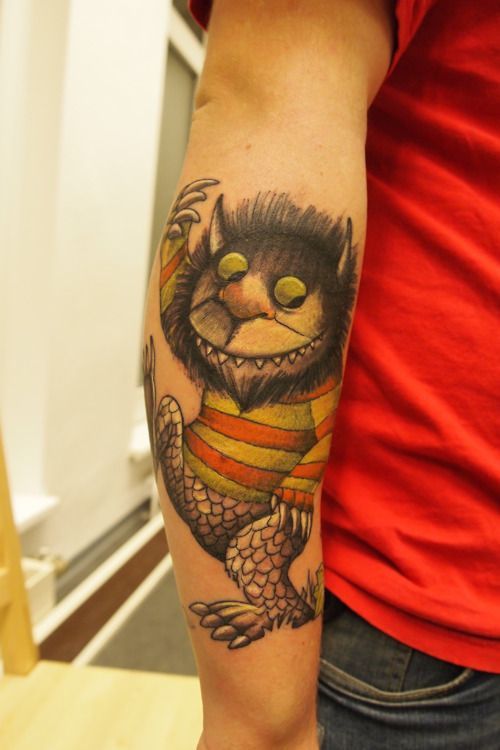ladiesotlibrary's tweet photo. Let the wild rumpus begin! #tattootuesday #wherethewildthingsare #mauricesendak https://t.co/F0042sXUq9