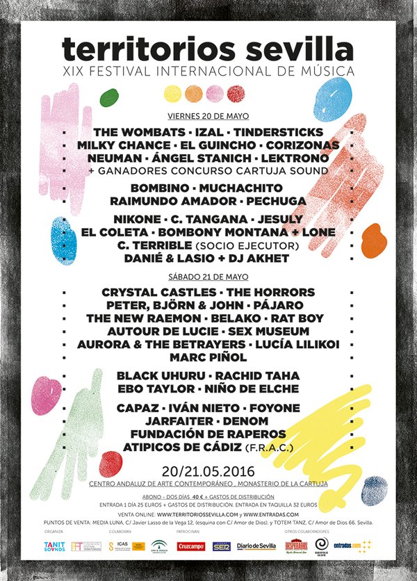 Cartel por días. Y aviso: abonos a 35 euros hasta las 00 h de hoy. Luego pasamos a 40 euros. goo.gl/ETUY7I