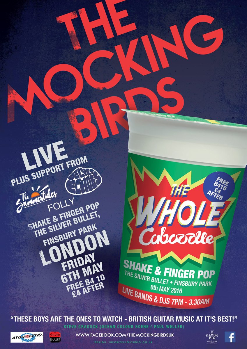 mockingbirdsuk's tweet photo. LONDON. It's that time of the month. Our resident evening at the amazing @silverbulletin  on Fri May 6th. #Letloose https://t.co/MV8dH5Sr9R