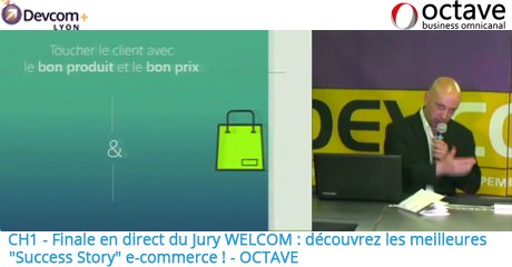 DevComLyon's tweet image. Découvrez la prestation de la société Octave lors de la Finale du Jury WELCOM au #DevComLyon bit.ly/24vEpj7