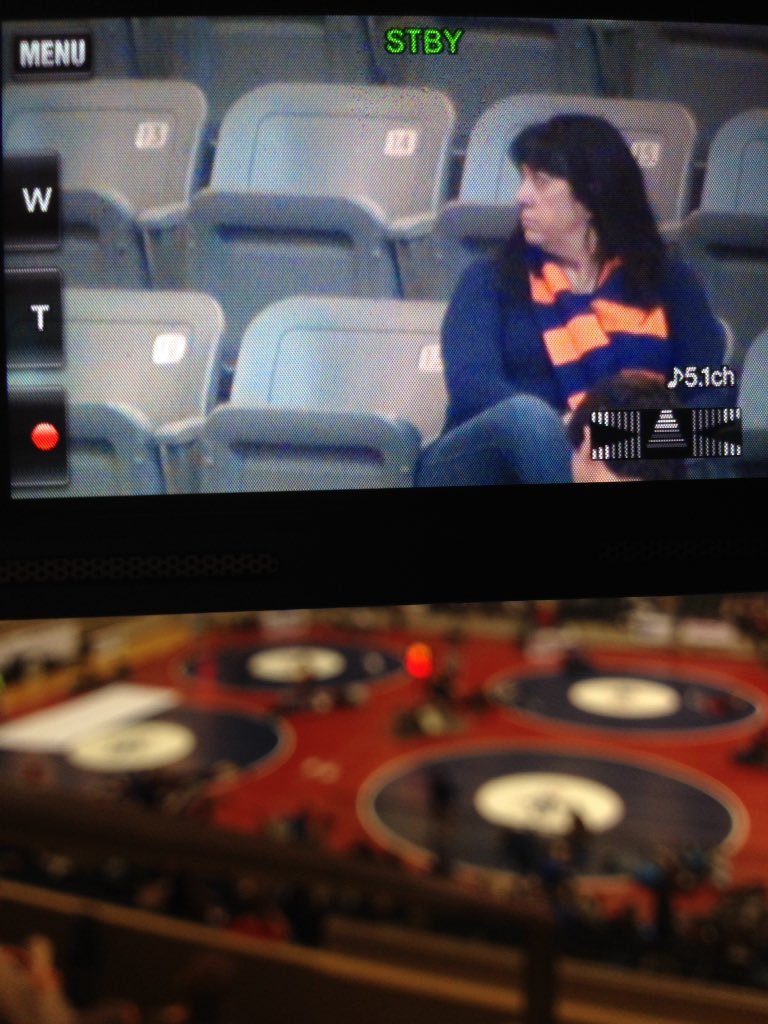 KSTEENFANPAGE's tweet photo. Look at this wonderful picture of Mrs. Steen supporting your wrestlers. #whatAPrincipal #Sternism https://t.co/zthycIBoCF
