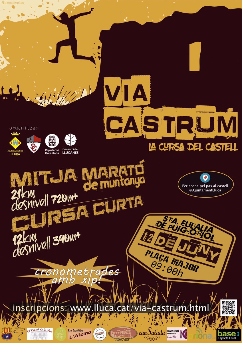 AjuntamentLluca's tweet photo. Ja tenim cartell per la cursa del 12 de juny. #ViaCastrum #lluçanès https://t.co/PkXC671JQD