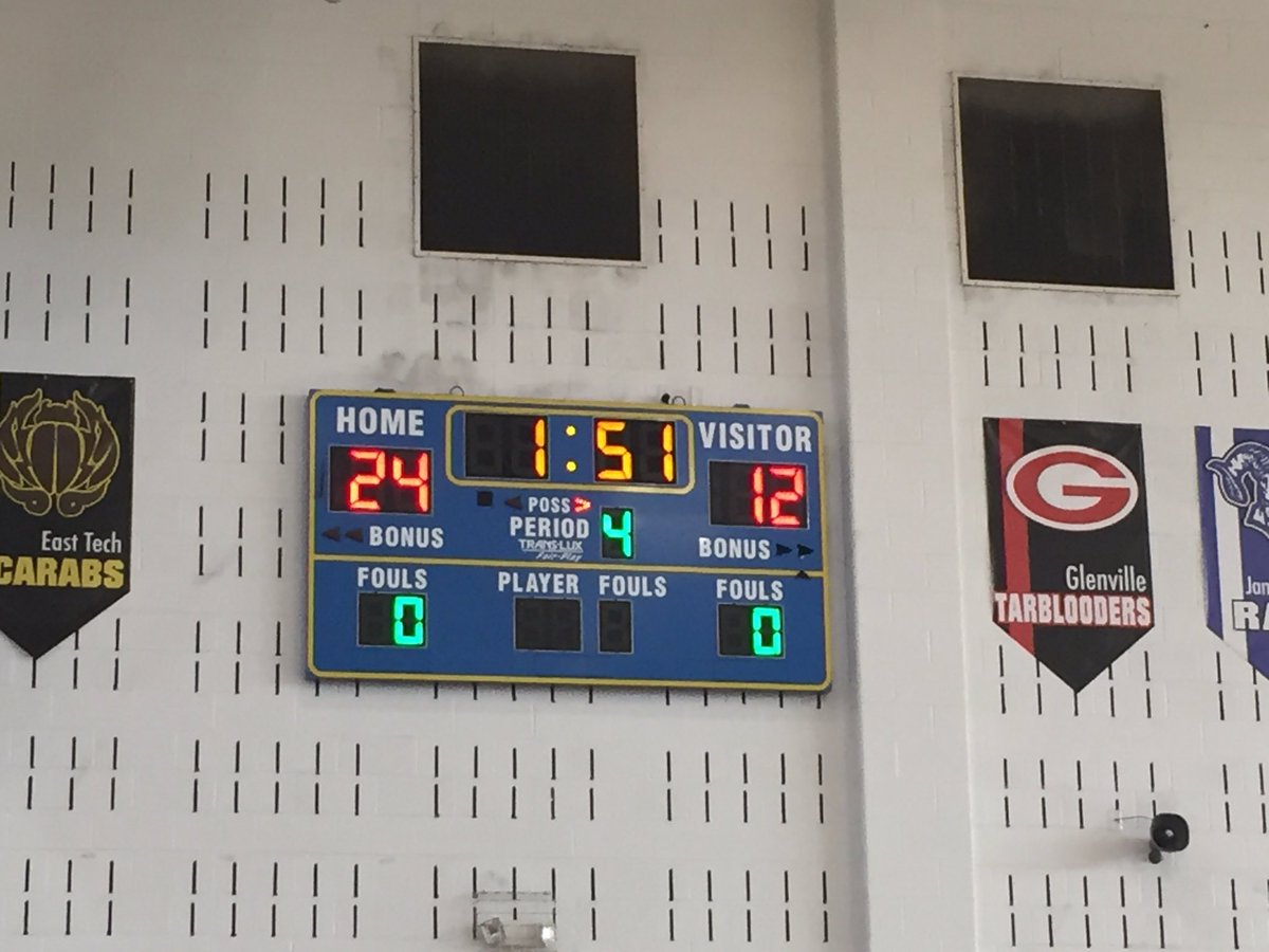 1:51 left before victory!!! Let's go Lady Panthers!!!!