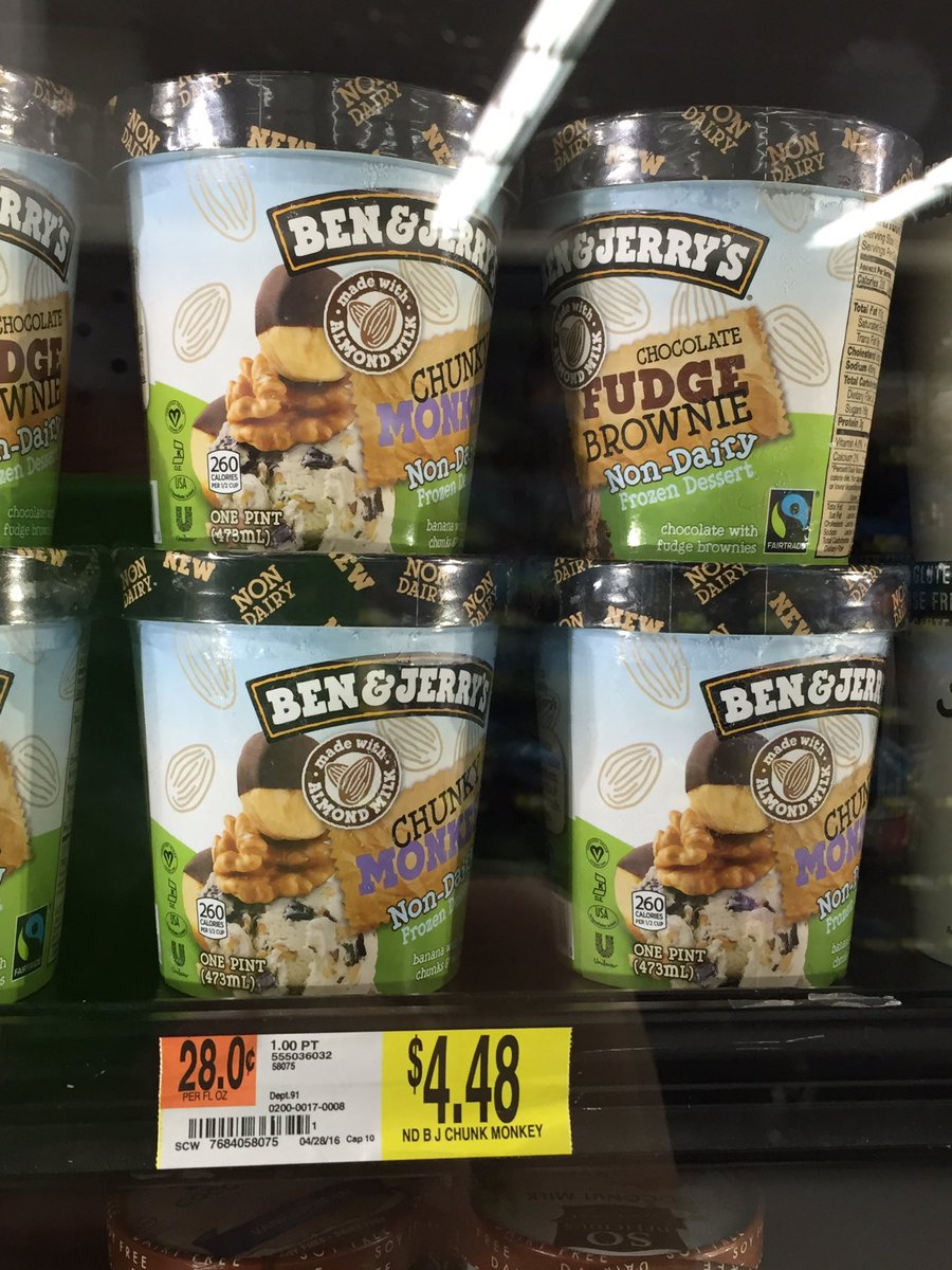 govegn's tweet photo. Walmart in Mountain View has non dairy Ben & Jerrys. #govegn #vegancheck-in #icecream https://t.co/PS31ImyxM5