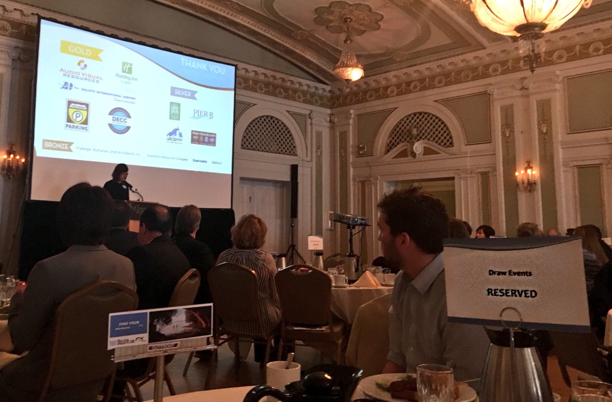 DrawEvents's tweet image. Proud to sponsor the @visitduluth member luncheon. #AuthenticDuluth