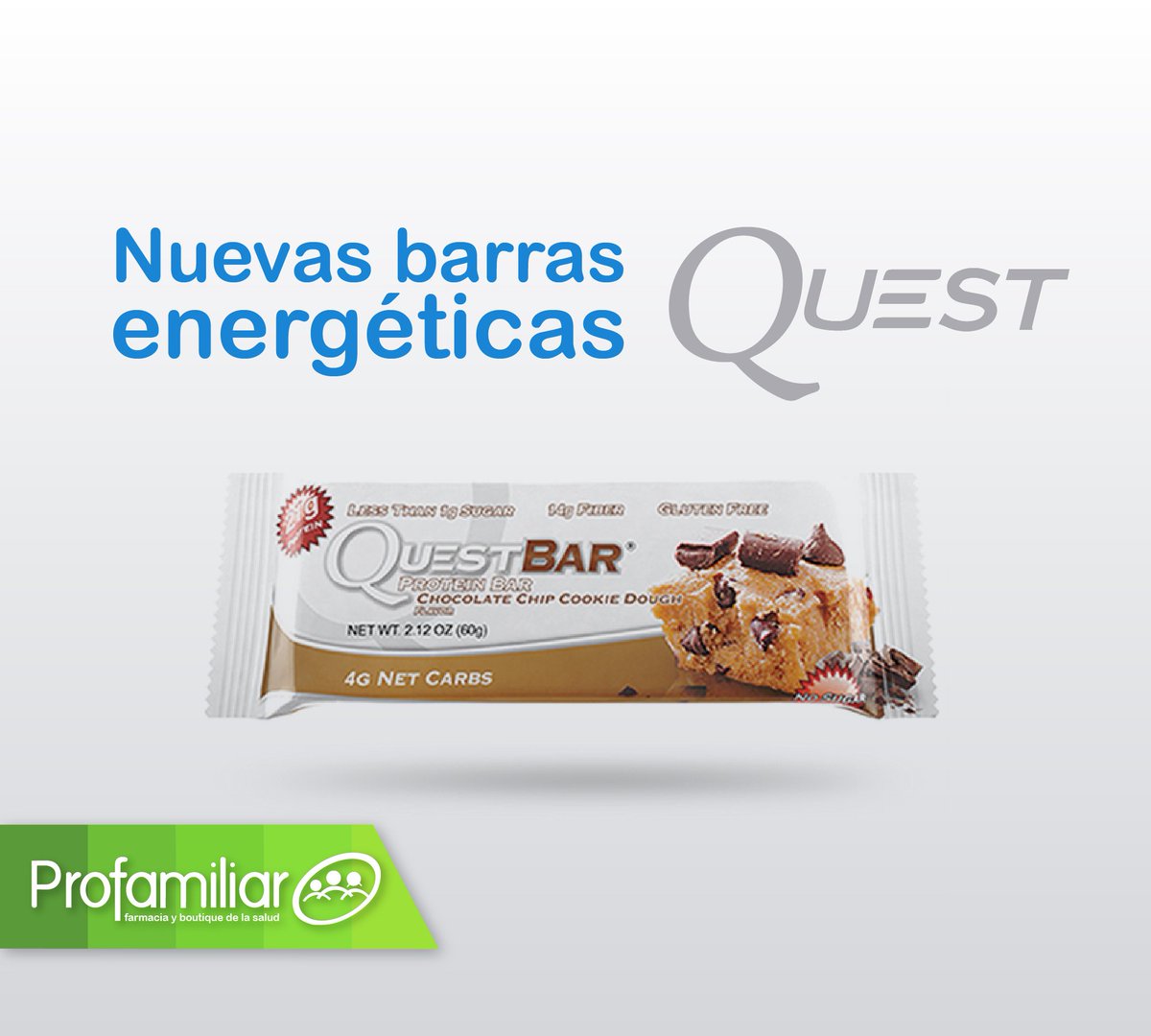 Profamiliar's tweet photo. Ahora en #Profamiliar encuentras las nuevas y deliciosas barras de proteína @QuestNutrition @Salud180 @ClubBODYTECH https://t.co/1ga54L59lG