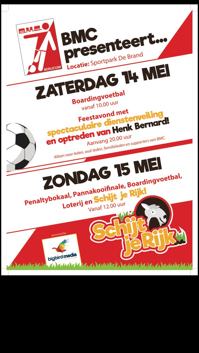 Het programma voor het feestelijke afsluitingsweekend!