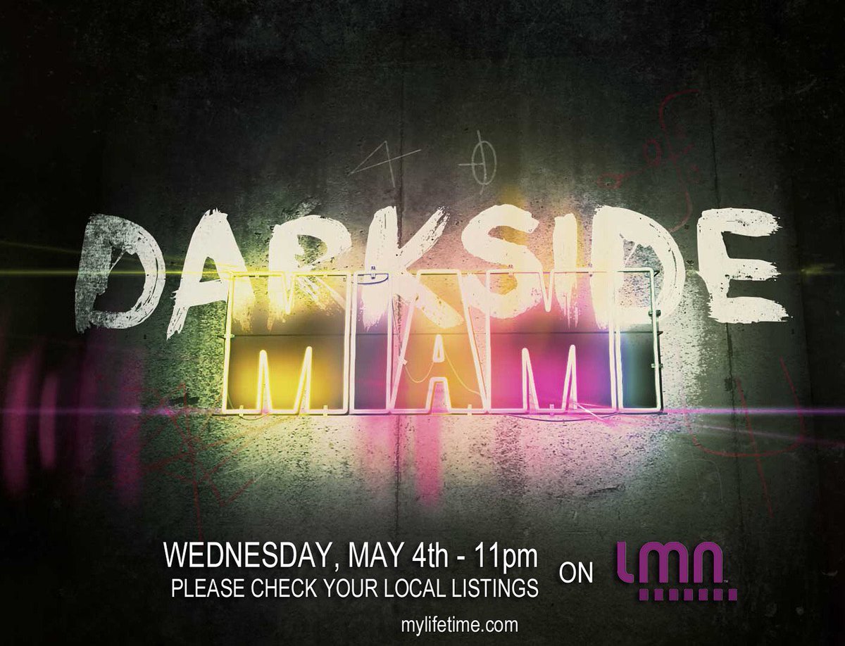 Goldsack's tweet photo. The pilot for the #DarksideMiami TV show I have been producing airs Wednesday @ 11pm on @LMN Network (US only) https://t.co/eGzPgJsnOd
