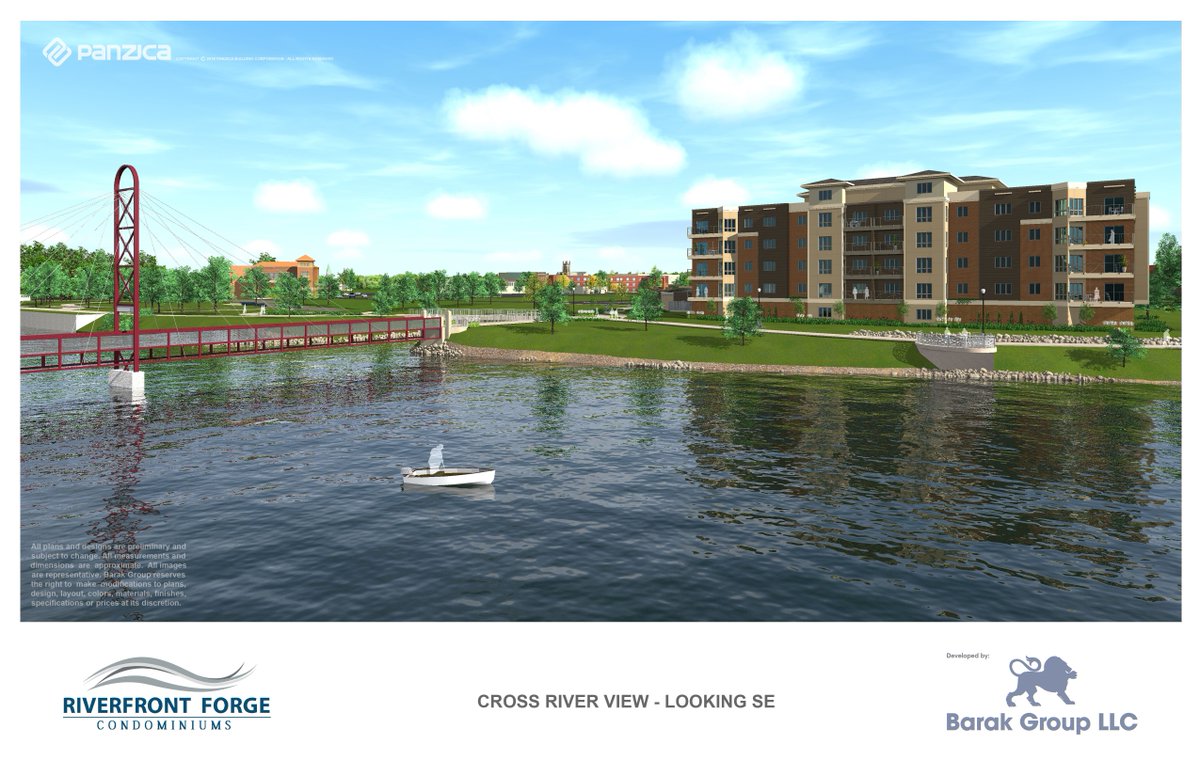 RiverfrontForge's tweet image. Beautiful day to be out admiring the site of your future home at Riverfront Forge on The Mishawaka Riverwalk!