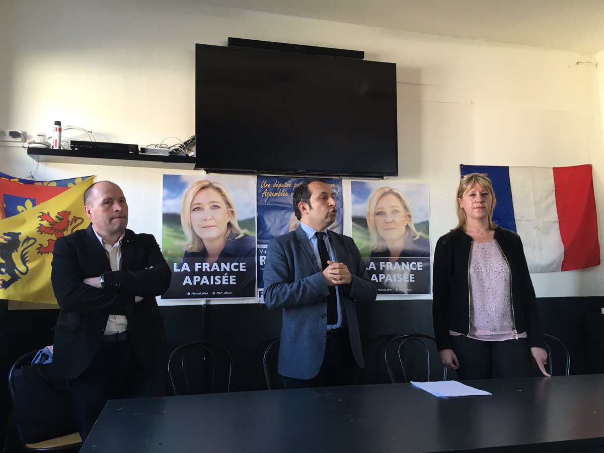 AstridLeplat's tweet photo. Salle comble pour accueillir @sebchenu sur les 9ème&amp;10ème circonscriptions du #Nord @FN_Nord https://t.co/atjhyMv9eO