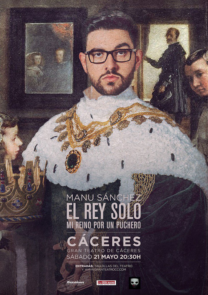 Manu sanchez llega al gran teatro de caceres.