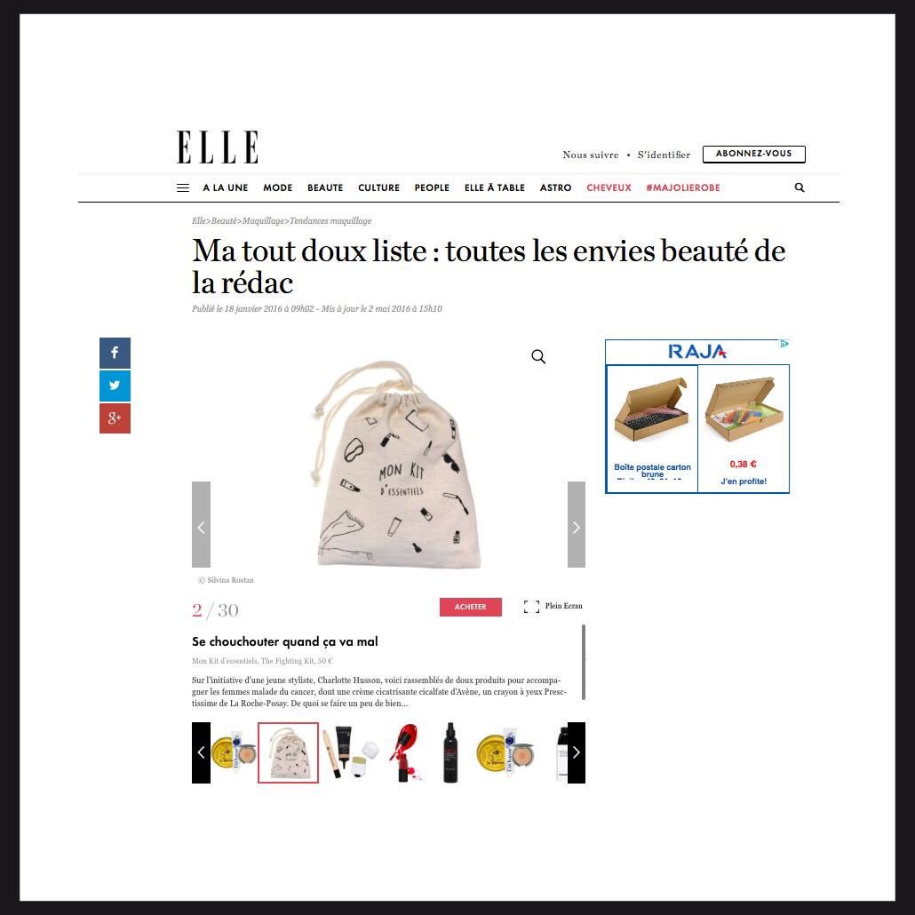 misterk_france's tweet photo. @ELLEfrance parle de @Mrkfightingkit #beautybox #cancer #merci https://t.co/DAHLBu2DxN https://t.co/j5eKFbWuQH