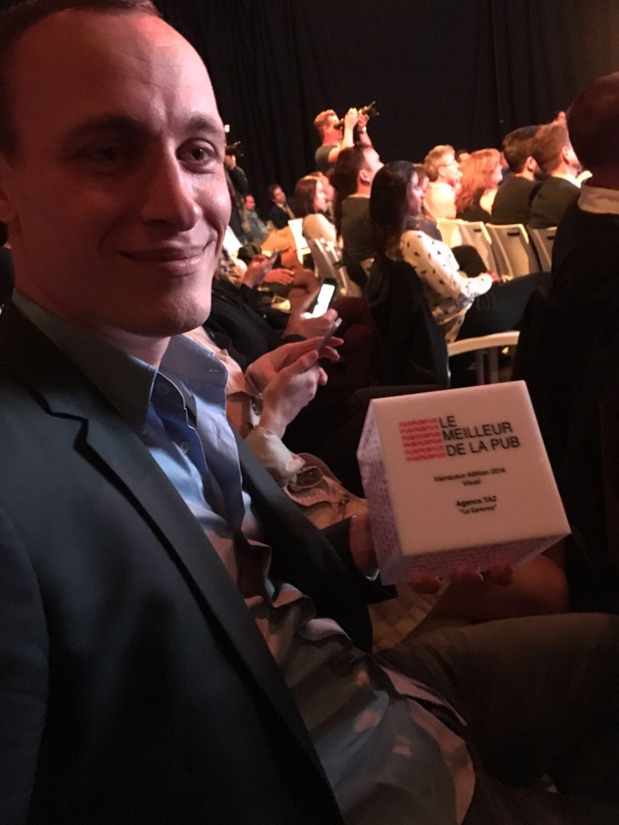 On ne repartira pas les mains vides du #MeilleurDeLaPub : victoire dans la catégorie "Visuel" pour la Garenne