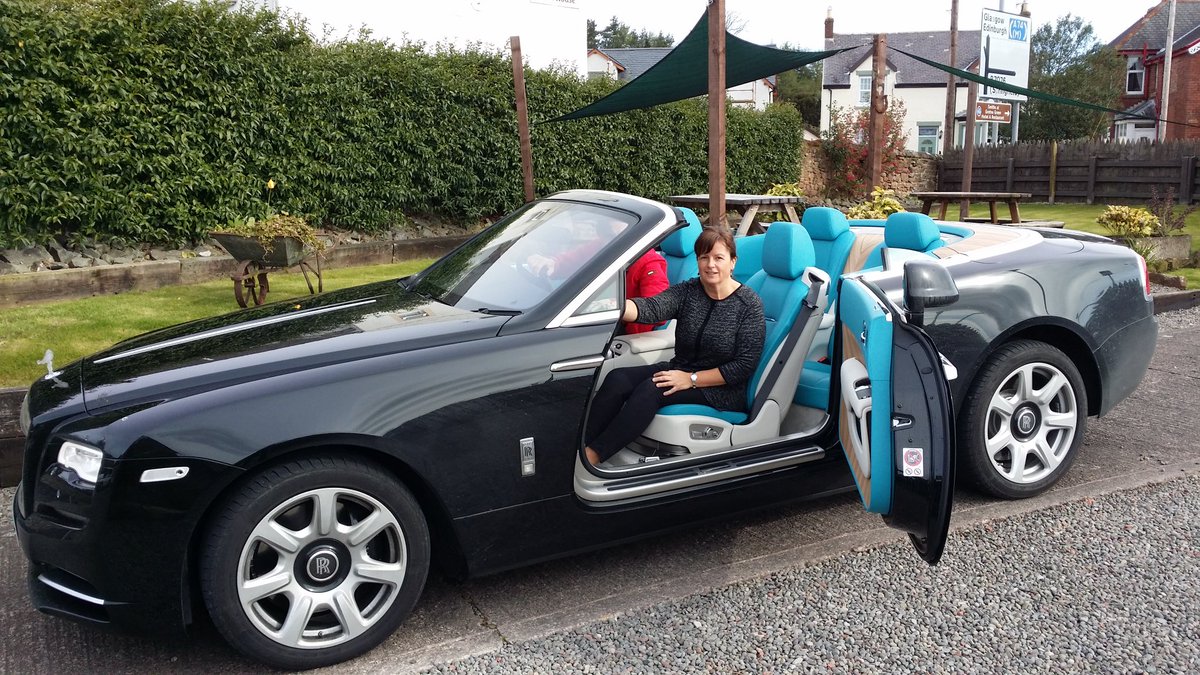 Busy bank hol weekend...had the pleasure of a ride on Rolls Royce Dawn thanks to our lovely guests!