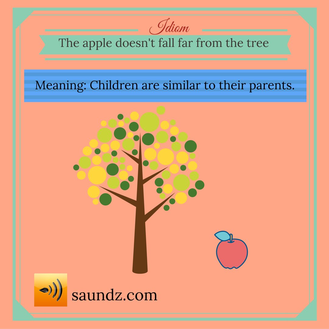 The apple never falls far from the tree idiom. Apple quotes. Идиома the apple never falls far from the tree. Apple doesn t. The apple doesn't fall.