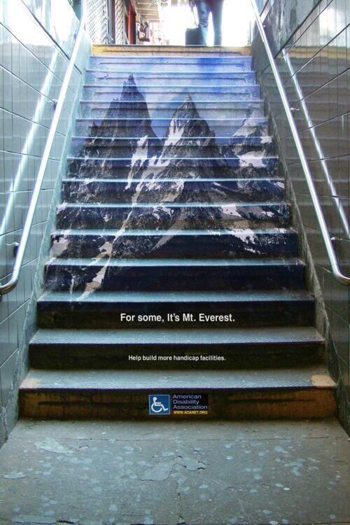 ESImpactante's tweet photo. " Para algunos, su monte Everest . " Asociación Americana de Discapacidad . https://t.co/2KT5qGHZfv