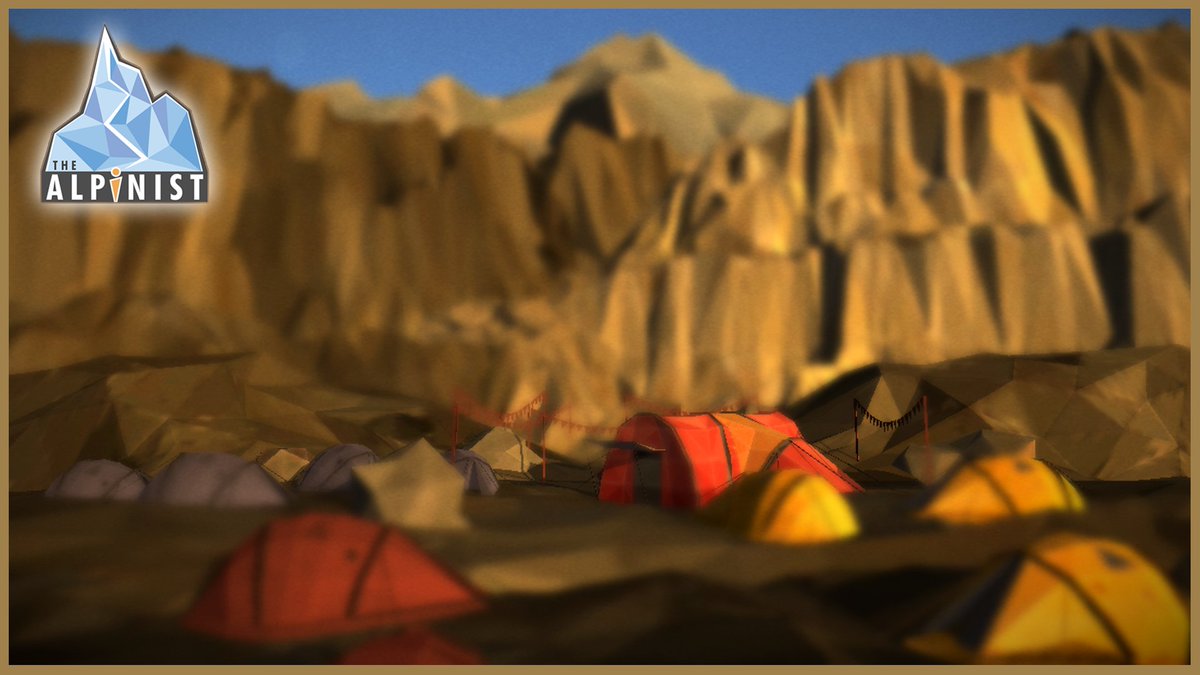TheAlpinist's tweet photo. Check out how basecamps look at different heights and weather conditions ! #climbing #alpinist #indiedev #gamedev https://t.co/HstJ5z8FUM