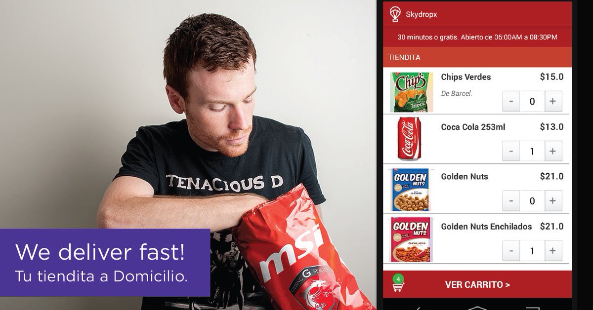SkydropxApp's tweet photo. Hambre? Quizá unas papitas te hagan más feliz el día ✌🏻️😜 #Skydropx tu tiendita a domicilio https://t.co/njzEJngTLL