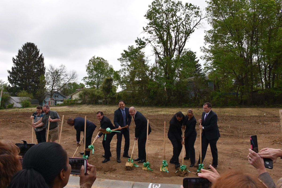 CityOfCincy's tweet photo. Miss today's #CitiRAMA groundbreaking in College Hill? Photos from the Gershom Grove site https://t.co/Pk8bqTxHJK https://t.co/Fk1OuDjOJi