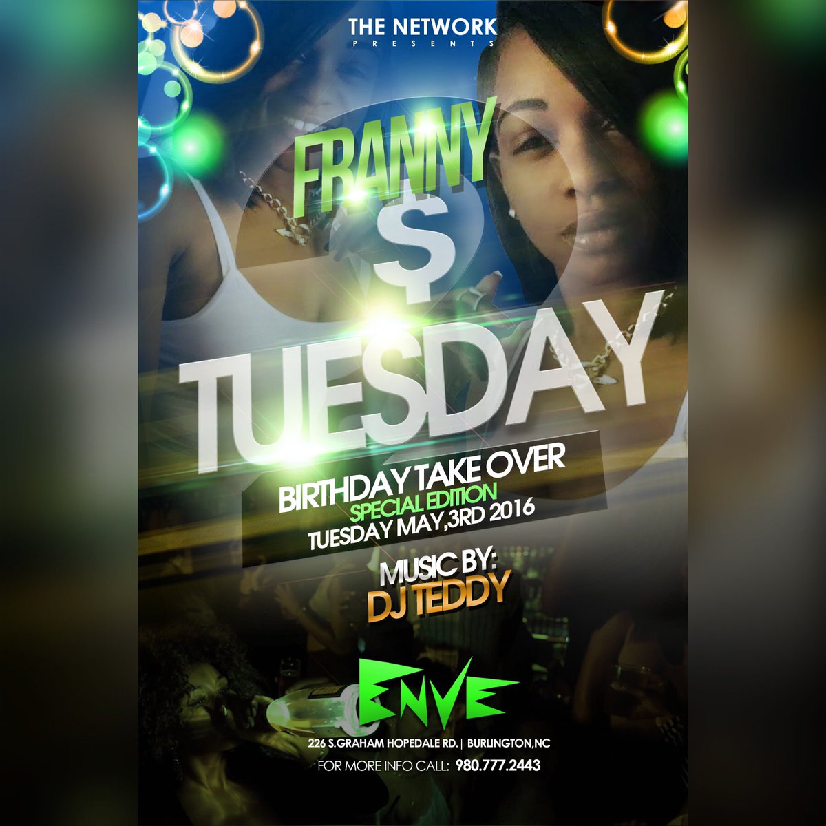 IamWillieHooker's tweet photo. #ClubEnveOnTuesday
Music By:Dj Teddy
Celebrating Francessca Love Birthday!
#Turnt2DaMax #EachAndEveryTues https://t.co/QHf25z0Avi