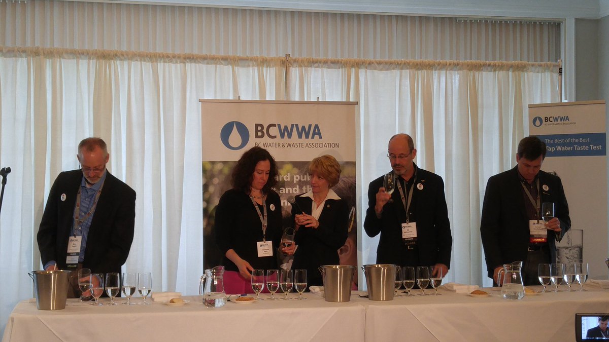 ClearbrookH2O's tweet photo. @BCWWA Best of the Best tap water taste test #HappeningNow #CWD #WorldsBestWater https://t.co/VwmN17PBNF