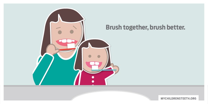 AmerAcadPedDent's tweet photo. Make sure your child reaches all their hard-to-reach teeth by brushing with them until they are 7-8 years old. https://t.co/gbVMpmIfuL