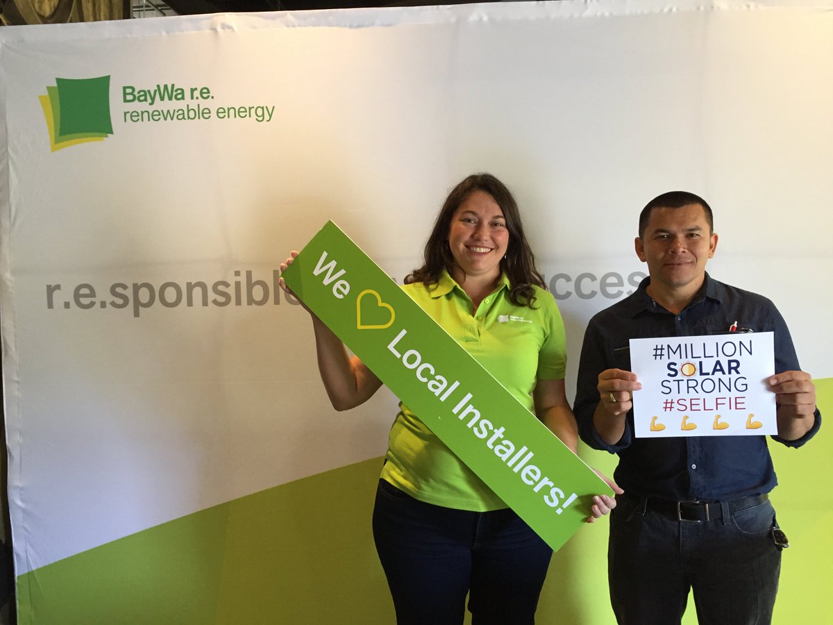 BWRESolarUS's tweet image. Day 1 of our #solarroadshow with @SolarWorldUSA, @Enphase, @Unirac @SolarEdgePV, and @LGsolar. #MillionSolarStrong