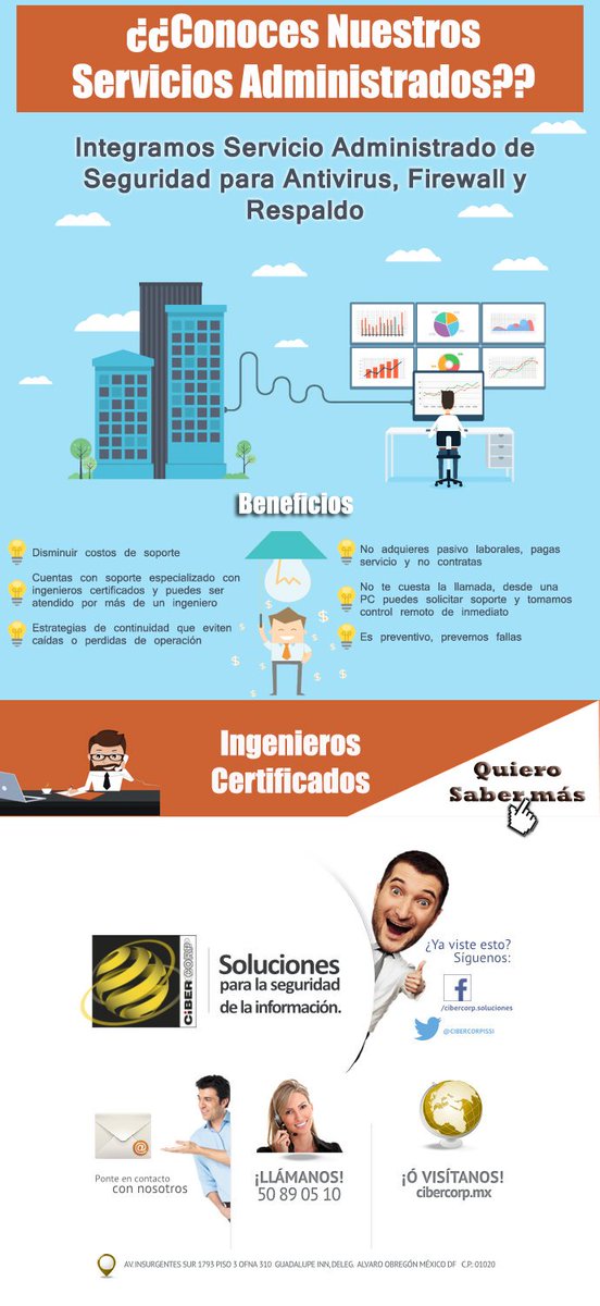 #ciberseguridad servicios administrados  dlvra.me/s/4nD7s visitamos en: cibercorp.mx/proteccion-per…