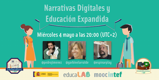 Conecta13's tweet photo. [Hangout] Narrativas Digitales y Educación Expandida https://t.co/aAPTub8i2I https://t.co/9GHfS8wbzn
