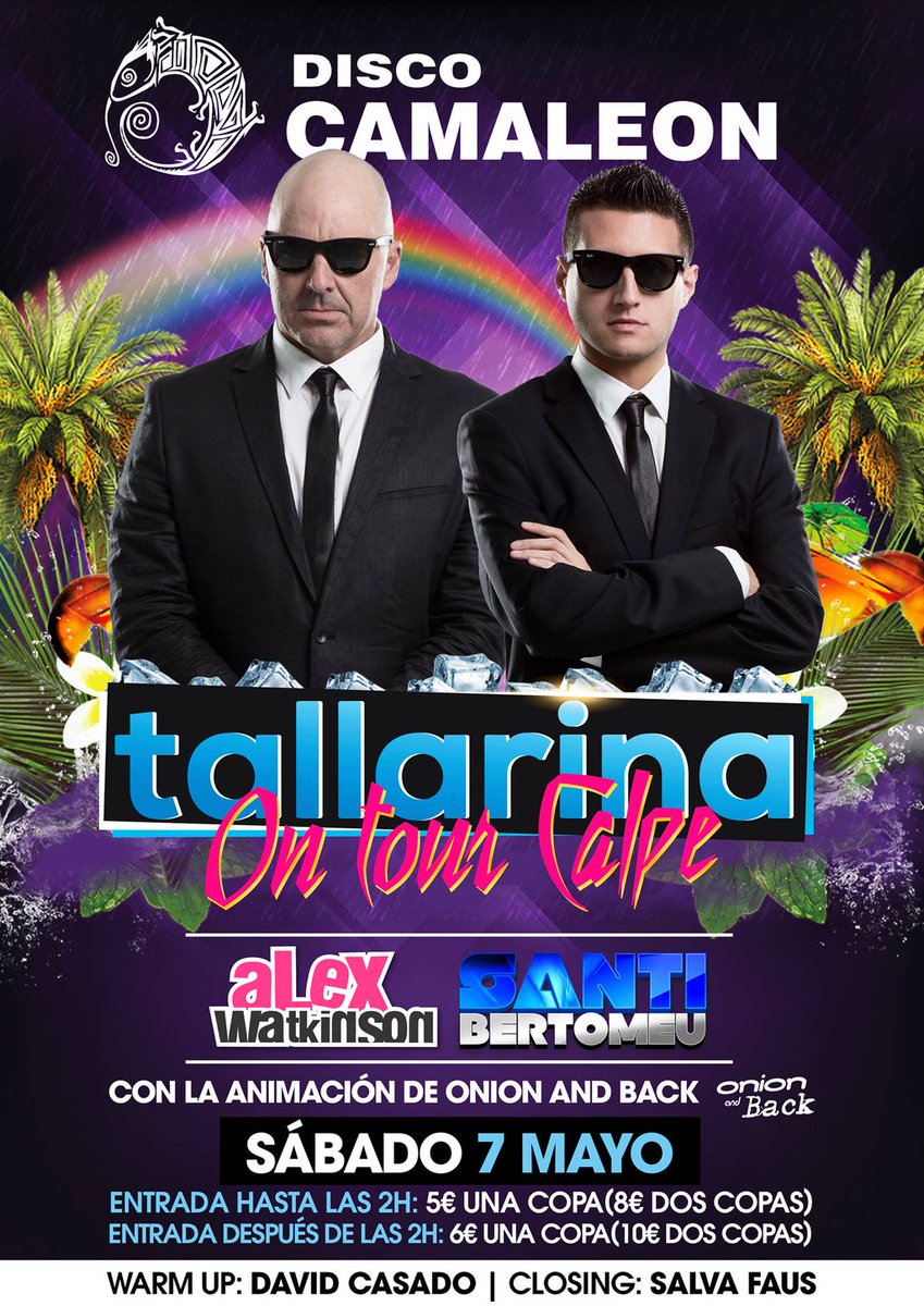 CanTallarina's tweet photo. 🔥SORTEO DE 5 ENTRADAS🔥
Este Sáb volvemos a @DiscoCamaleon #Calpe con #OnTour2016! Haz RT si qUieres tu entrada RT-RT https://t.co/szjM8Gv9id