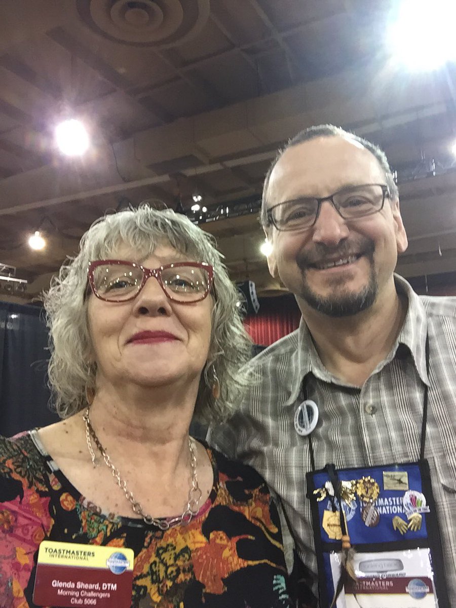 MCTM5066's tweet photo. Club President @GarfieldHiscock and VP PR @GlendaSheard at the #D42SC2016 #Toastmasters Convention. #LeadersLearn https://t.co/nLCb0AECGy