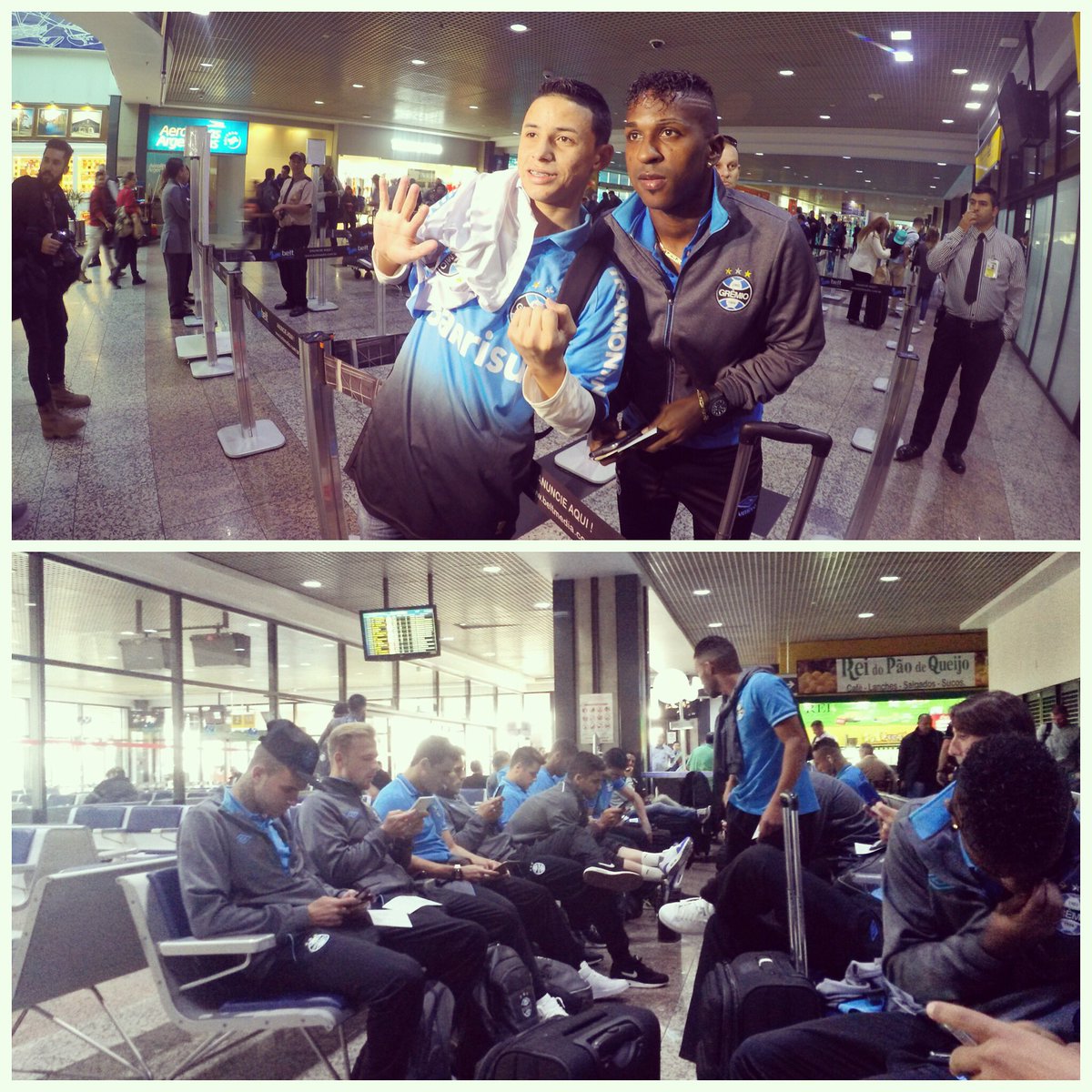 Gremio's tweet photo. A nossa equipe já embarcou para Rosario #CocaColaEGrêmio #VamosTricolor #Libertadores2016 #AAméricaNosEsperaOutraVez https://t.co/sm27zvs7xh