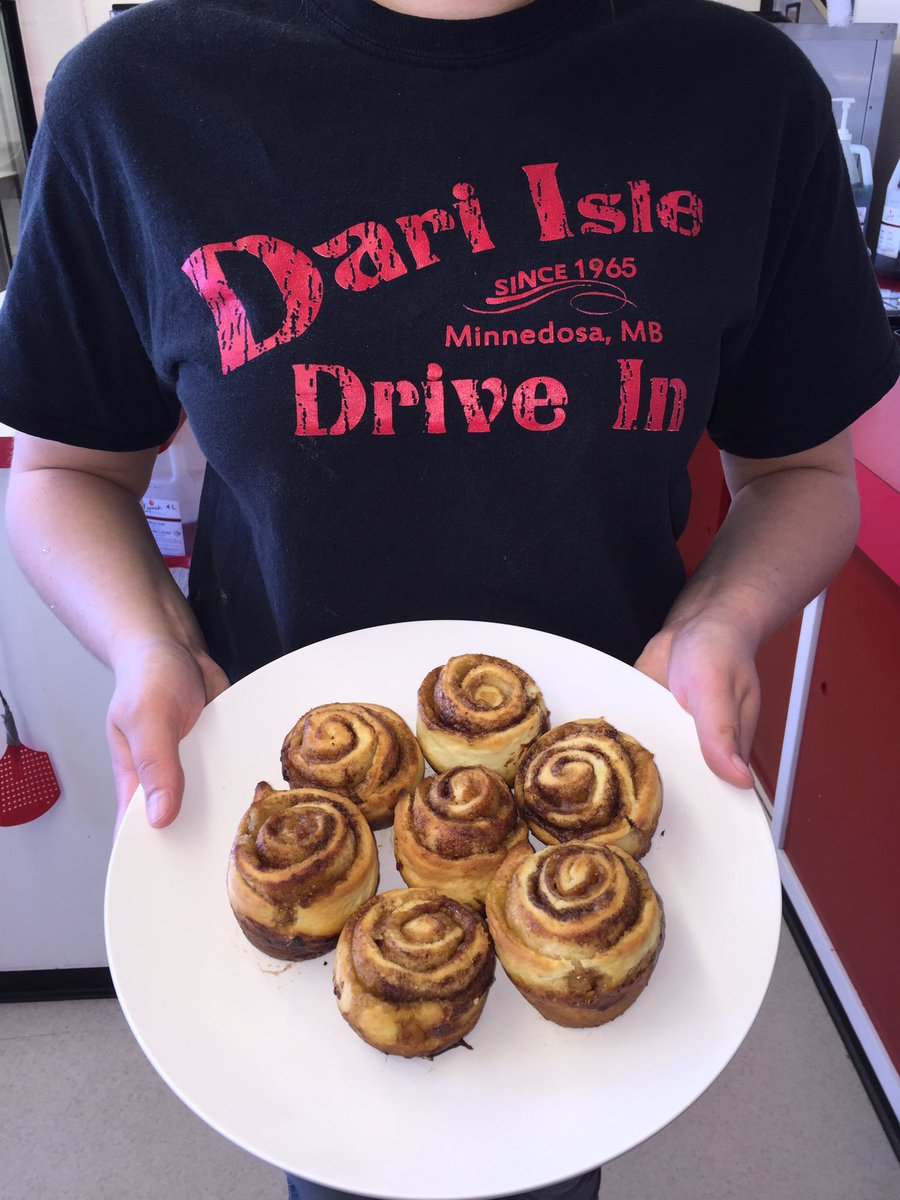 They're back! Fresh, homemade cinnamon buns only $1.75 each!