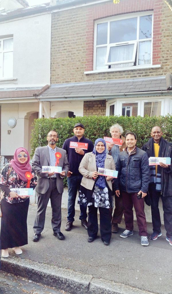 Out campaigning in Green Street for a #Labour victory on #May5th #LabourDoorStep #Newham #VoteForChange #VoteLabour