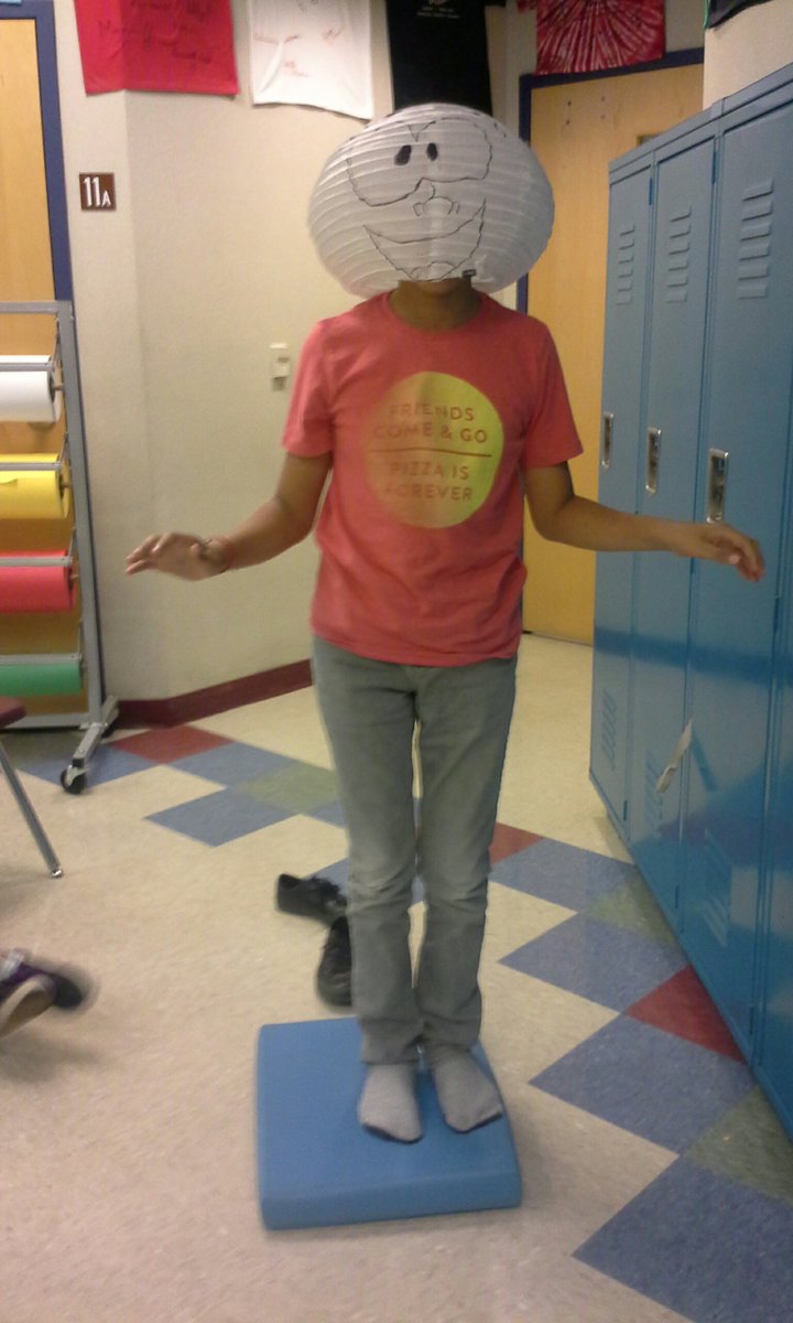 Testing out balance with a foam and dome demonstration at Monument Elementary in #Quincy, WA! #outreach