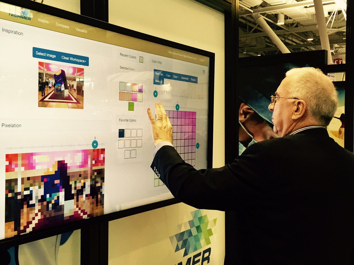 TechmerPM's tweet photo. Stop by Booth 1808 for live demos of #TechmerVision, an innovative color tool #idea2016 @INDANonwovens https://t.co/vAhWd3nwDC