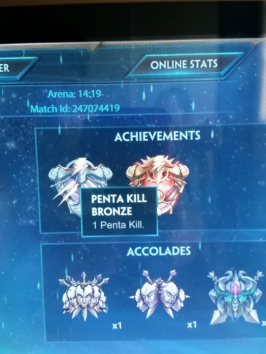 SSJG_Andre's tweet photo. MOM GET THE CAMERA I GOT A PENTA KILL!!!!!!! @SmiteGame @HiRezHinduman #firstpenta #arenabonusround #whocareswelost https://t.co/ZjTkEl2Oy3