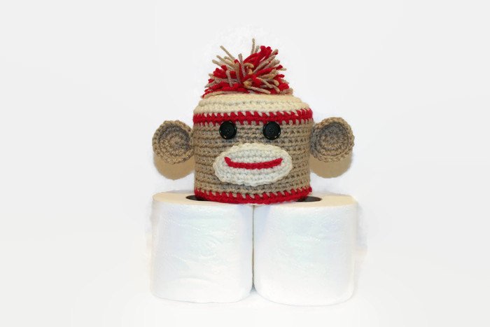 MunkeeLady's tweet photo. Sock Monkey Toilet Tissue Cover https://t.co/gS8z4uNAtA #Etsymntt #TpCover https://t.co/l1wJzcx7dA