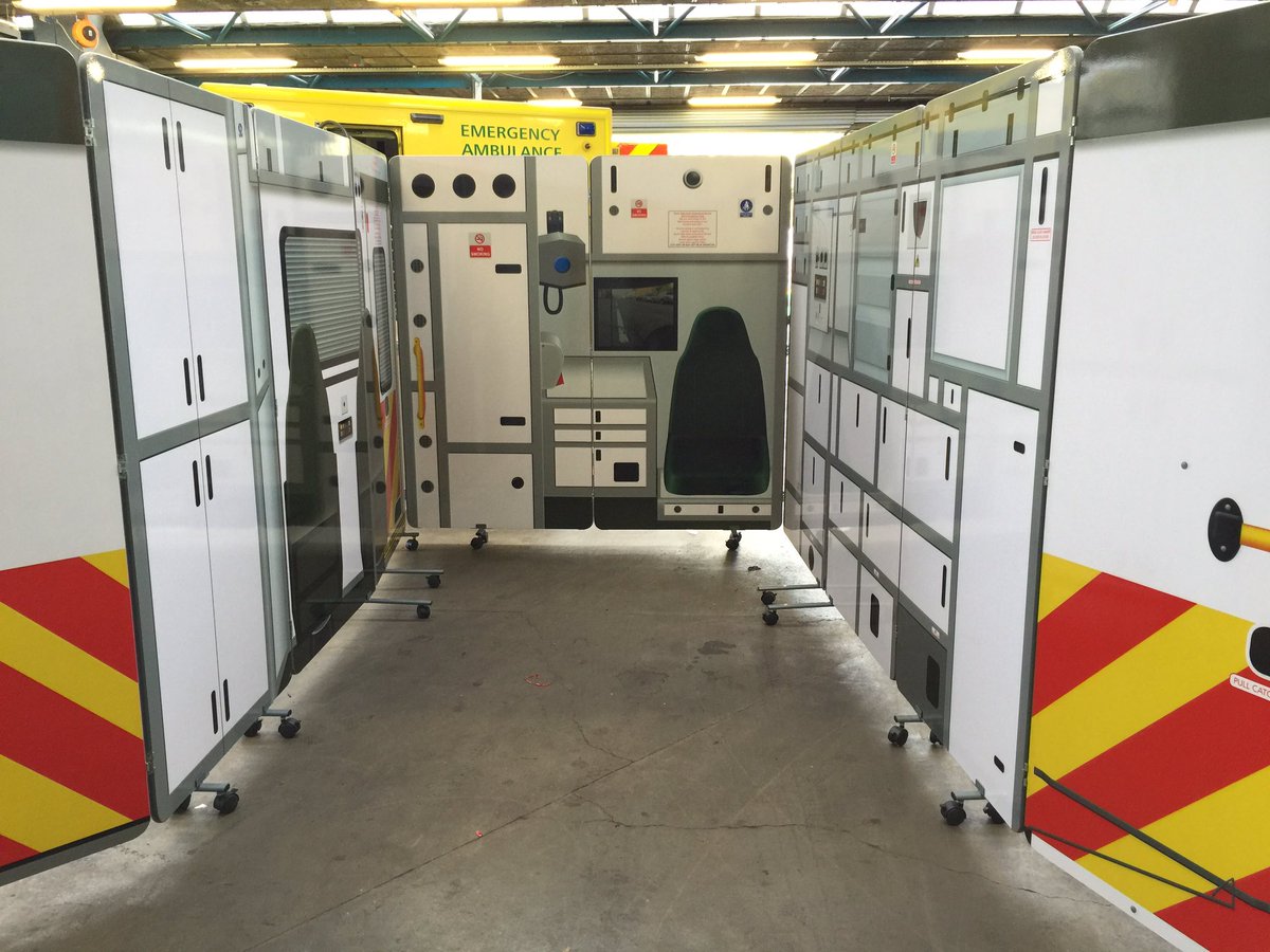 alexritchieuk's tweet photo. @IsimulateUk @LDAndrewHartley @Will_Bellamy 
Look what turned up today... 
A Pop Up Ambulance! 🚑 #innovation https://t.co/C2SnhY7OGf