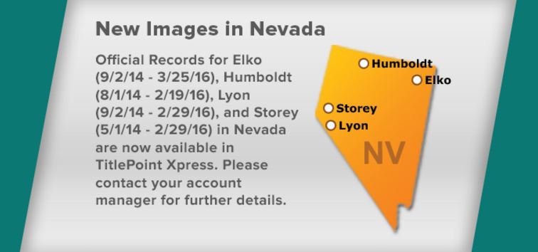 Pr0pertyInsight's tweet photo. New Images in Nevada now available in TitlePoint Xpress. https://t.co/Flc1TAaPuS #RealEstate #TitleInsurance #Images https://t.co/05zLkf7LBX