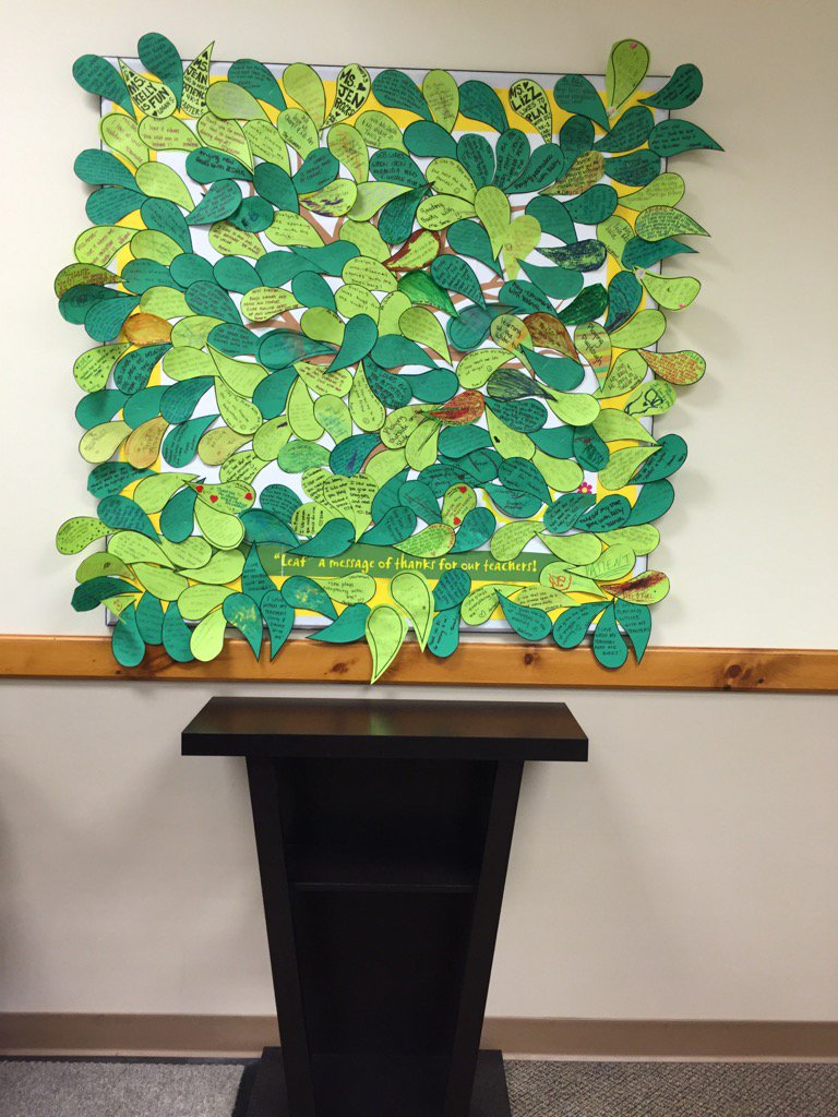 juliek_lefler's tweet photo. Many leaves of THANKS for Teacher Appreciation Week #lifeatkohls #kohlscdc #ThankATeacher https://t.co/sAS5mMJvNU