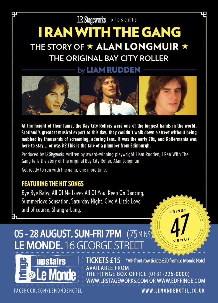 IRanWithTheGang's tweet photo. Courtesy of @MediaMusketeer, our 2016 #Edfringe flier. 
#ShangsGang https://t.co/RRHmanwNin