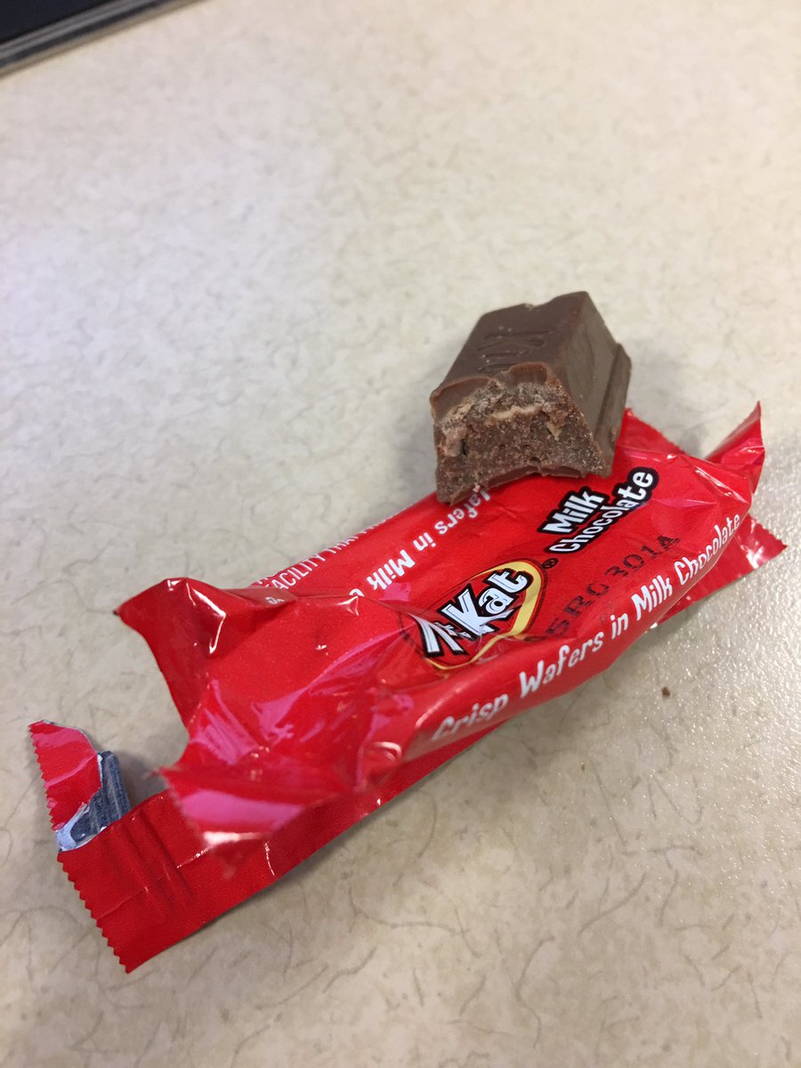 jennycrum's tweet photo. .@KITKAT give me a break! Just bit into my #kitkat and NO WAFER! #disappointed https://t.co/GujAVW6DLq