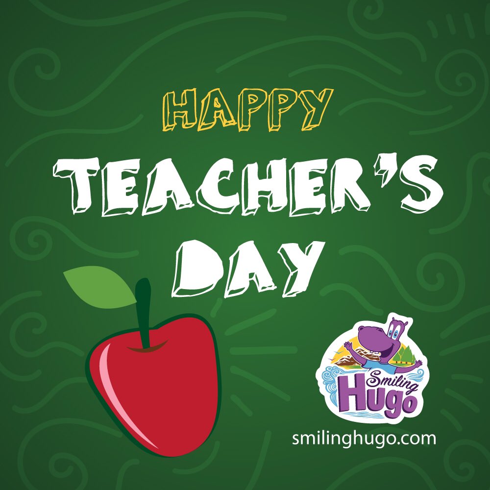 SmilingHugo's tweet photo. For all those everyday heroes that help us shape who we are #thankateacher #teachersday #smilinghugo 🤓 https://t.co/piFPctWcyG