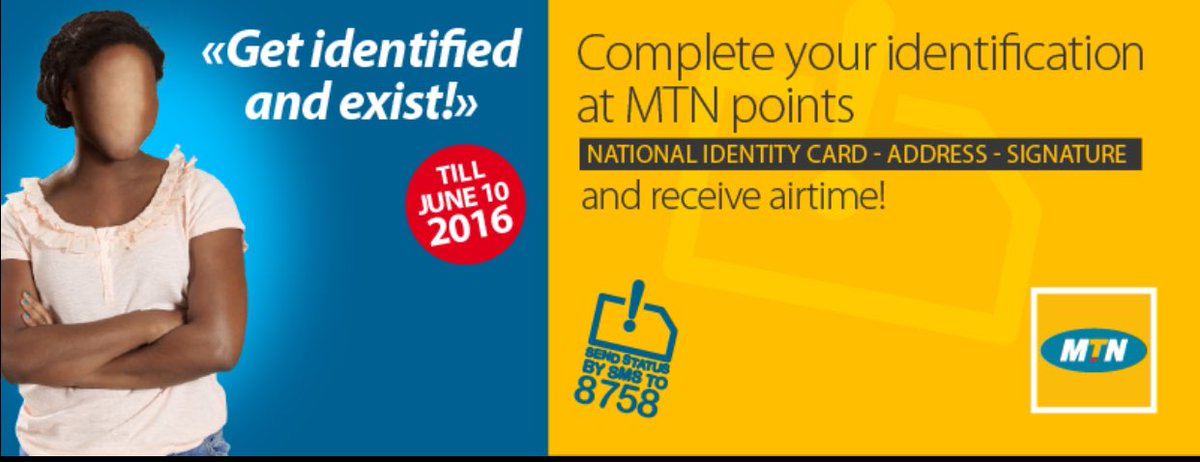 Please help us secure our country,sim registration secures ALL of us in Cameroon. Plus everybody gets FREE airtime!!